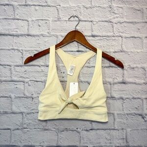 NWT L'Space Tara Bikini Top in Cream